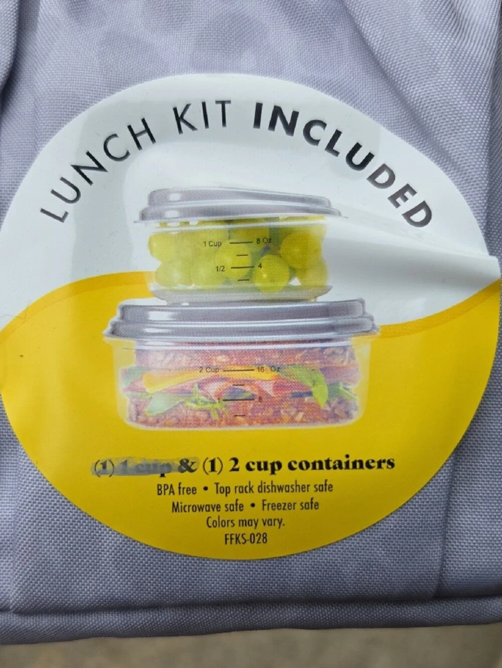 Lilac Kids Lunch Tote with Included Lunch Kit